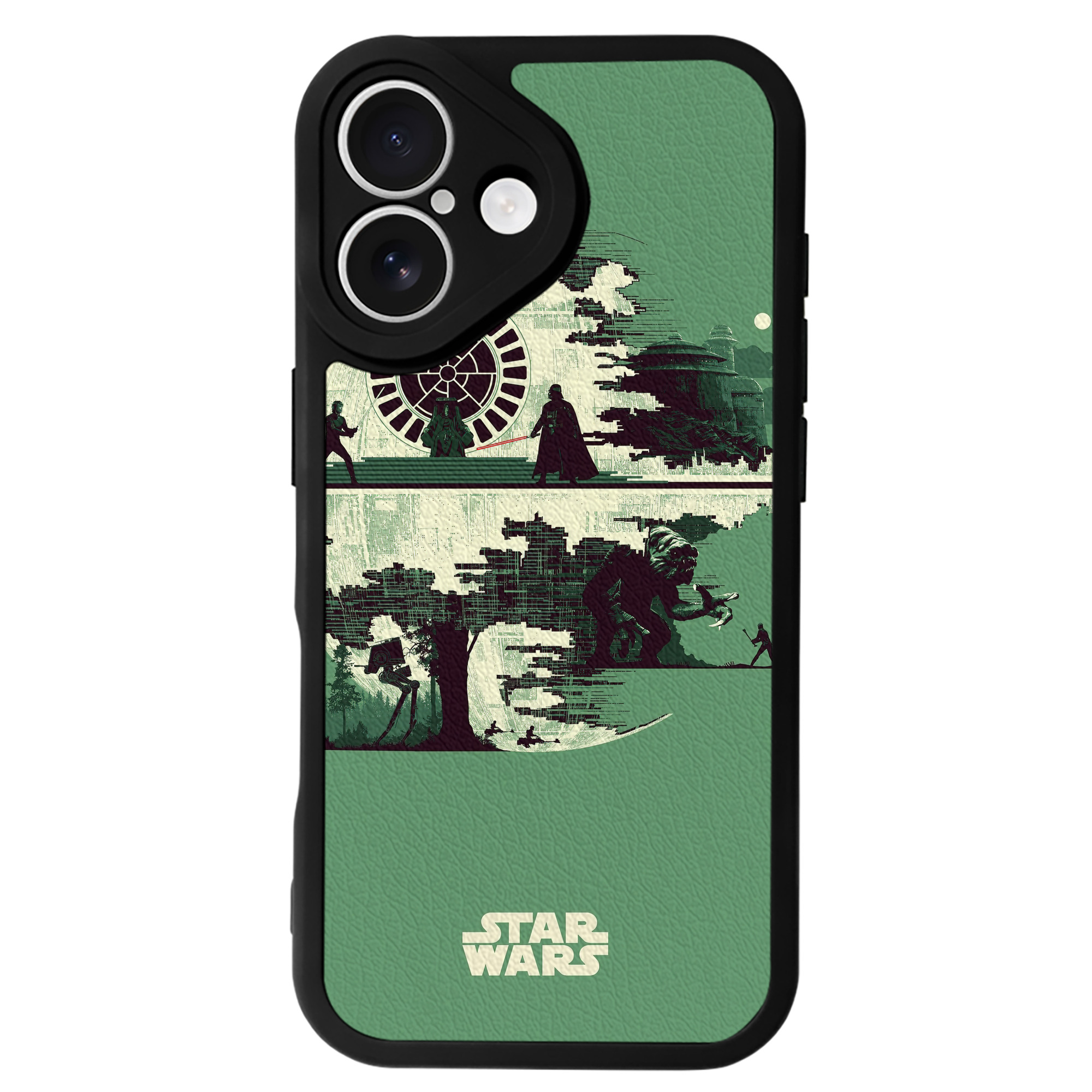 （画像用） スター・ウォーズ Star Wars 【iPhone 16シリーズ対応】シリコンスマホケース（レザー調） 材質：シリコン